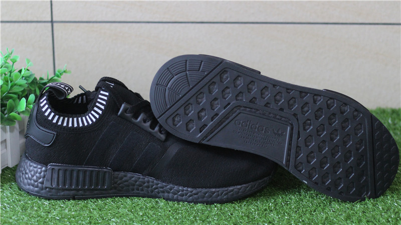 Adidas NMD R1 Primeknit Blackout Triple Black